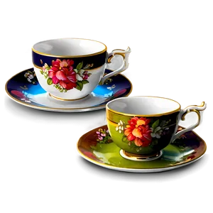 Stylish Tea Cup PNG Ppo