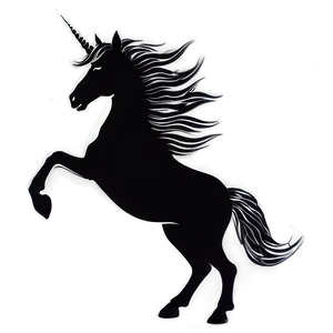 Stylish Unicorn Silhouette PNG Lkv PNG