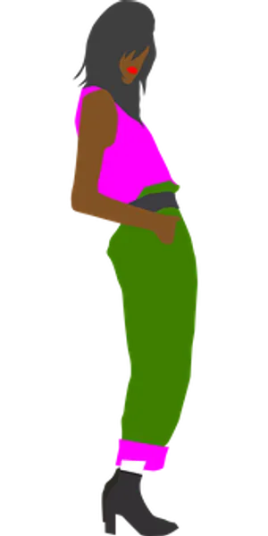 Stylish Woman Silhouette