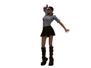 Stylish3 D Character Pose