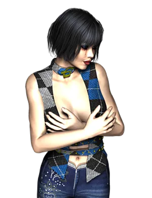 Stylish3 D Character Pose