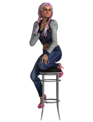 Stylish3 D Model Pose