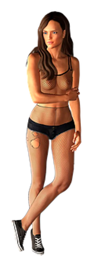 Stylish3 D Model Pose
