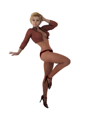 Stylish3 D Model Pose