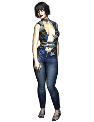 Stylish3 D Model Woman Fashion Pose