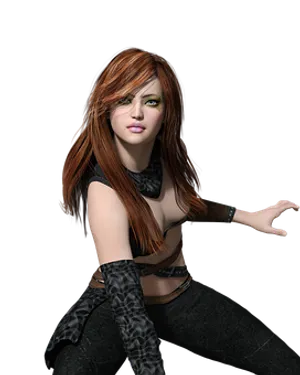 Stylish3 D Rendered Woman