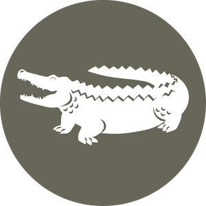 Stylized Alligator Graphic PNG image