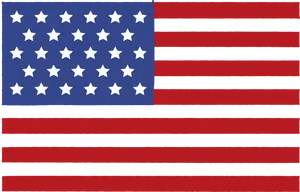 Stylized American Flag Graphic