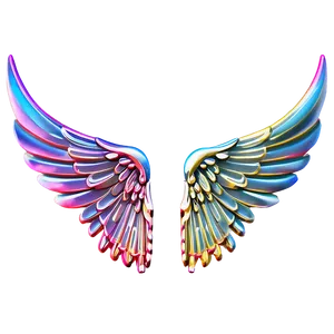 Stylized Angel Wings Symbol PNG Aoi
