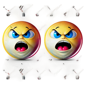 Stylized Angry Emoji PNG Qqw1 PNG