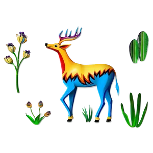 Stylized Animal Figure PNG 27