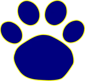 Stylized Animal Paw Print PNG image