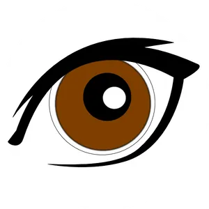 Stylized Anime Eye Graphic PNG image