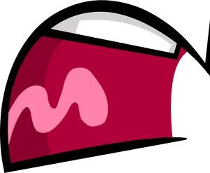 Stylized Anime Mouth Illustration