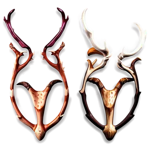 Stylized Antler Icon Png 10 PNG image