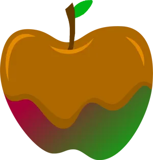 Stylized Apple Graphic PNG image