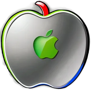 Stylized Apple Logo Graphic Png Eaw PNG image