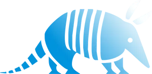 Stylized Armadillo Illustration PNG image