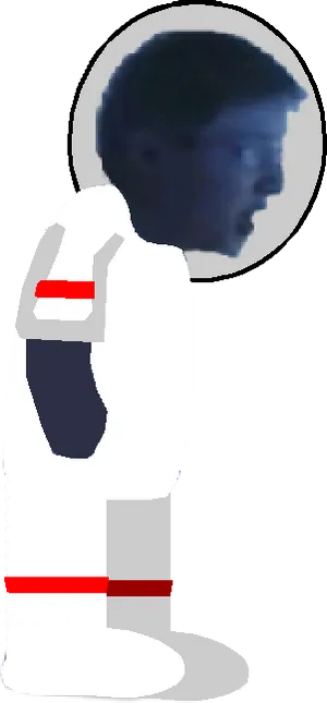 Stylized Astronaut Profile PNG image