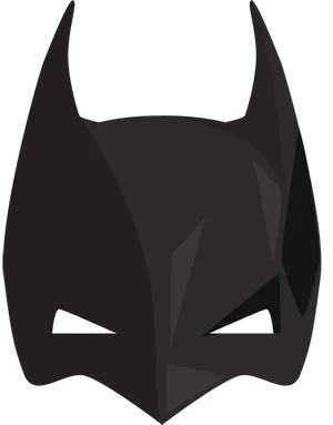 Stylized Batman Mask Graphic PNG