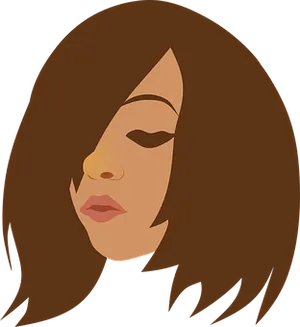 Stylized Beauty Profile Illustration
