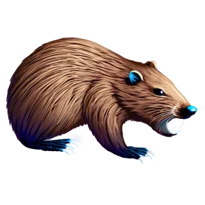 Stylized Beaver Artwork Png 96 PNG image