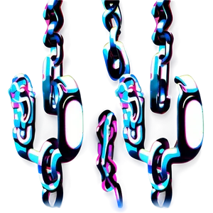 Stylized Bike Chain Illustration PNG Rup