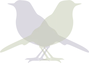 Stylized Bird Silhouette PNG