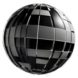 Stylized Black And White Globe Png 06282024 PNG image