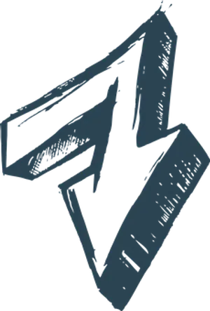 Stylized Black Arrow Graffiti