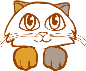 Stylized Black Cat Illustration
