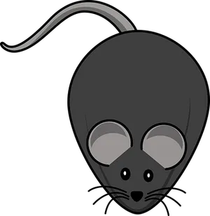 Stylized Black Mouse Graphic PNG image