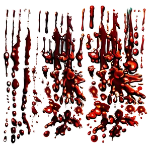 Stylized Blood Spatter PNG 06122024 PNG