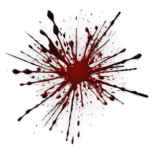 Stylized Blood Spatter PNG Xef PNG