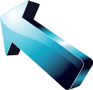 Stylized Blue Arrow Graphic PNG image