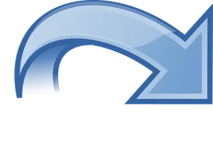 Stylized Blue Arrow