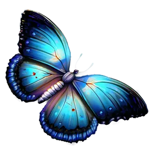 Stylized Blue Butterflies PNG 06132024 PNG