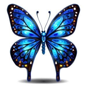 Stylized Blue Butterfly Png 13 PNG image