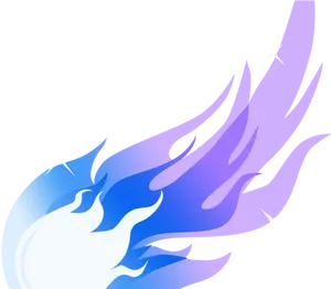 Stylized Blue Comet Illustration PNG image
