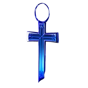 Stylized Blue Cross Feature PNG Unc85 PNG