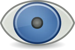 Stylized Blue Eye Graphic PNG image