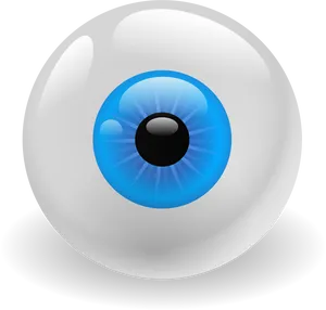 Stylized Blue Eye Illustration PNG image