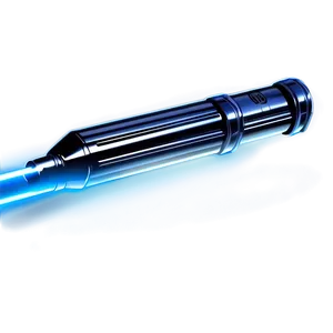 Stylized Blue Lightsaber Graphic Png 06262024 PNG image