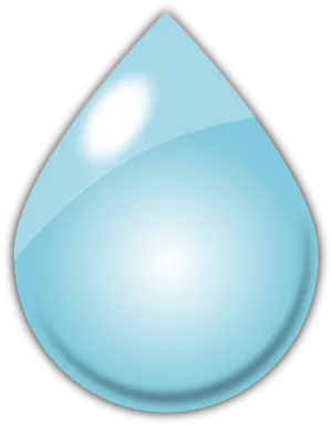 Stylized Blue Tear Drop PNG image