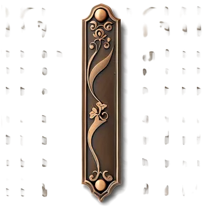 Stylized Bronze Bookmark PNG 57