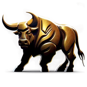 Stylized Bull Design PNG 05242024 PNG