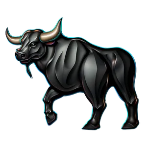 Stylized Bull Design PNG Nnv19 PNG