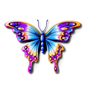 Stylized Butterfly Png Lcg PNG image