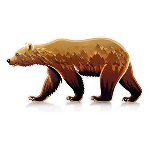 Stylized California Bear Png 10 PNG image