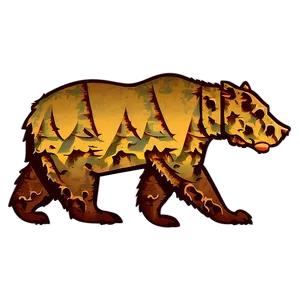 Stylized California Bear Png 86 PNG image